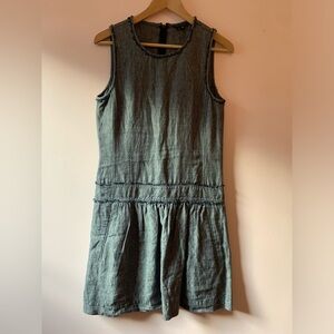 Theory drop waist linen dress 6